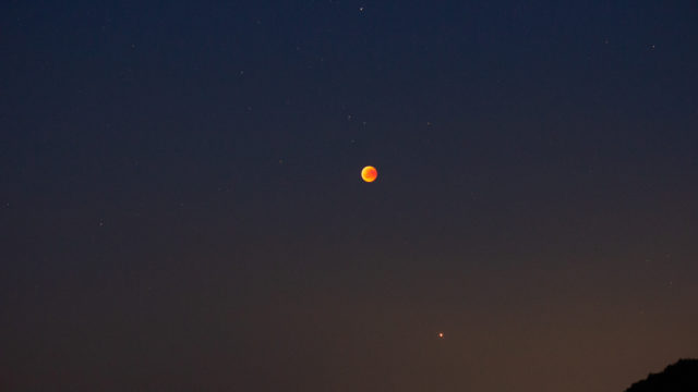 Blutmond und Mars